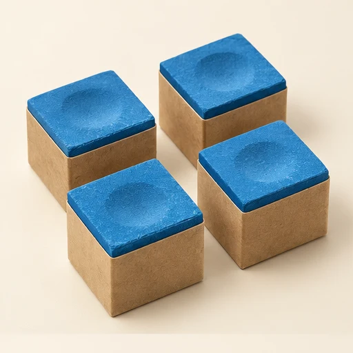 Blue cue chalk